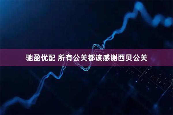 驰盈优配 所有公关都该感谢西贝公关